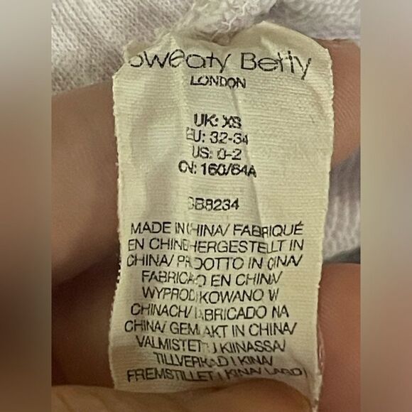 Sweaty Betty 0-2 XS Sweat Shorts drawstring casual summer pastel - Picture 5 of 16